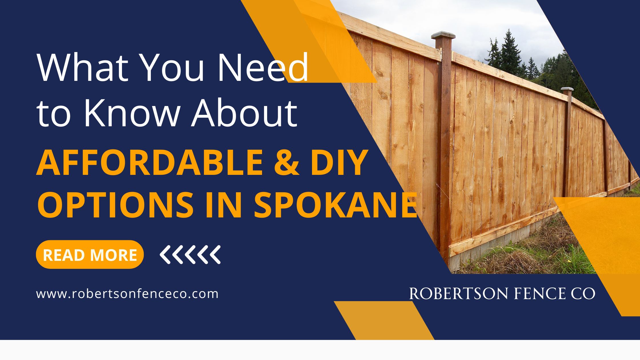 Many Spokane residents ask: "What is the cheapest fence to install?" or "What's the easiest fence to put up myself?"